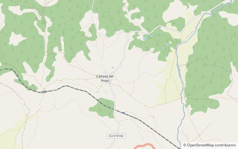 Cañada del Hoyo location map