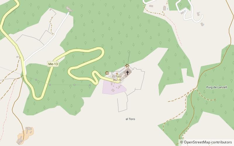 Monte Toro location map