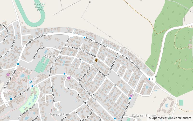 Hypogeum of Torre del Ram location map