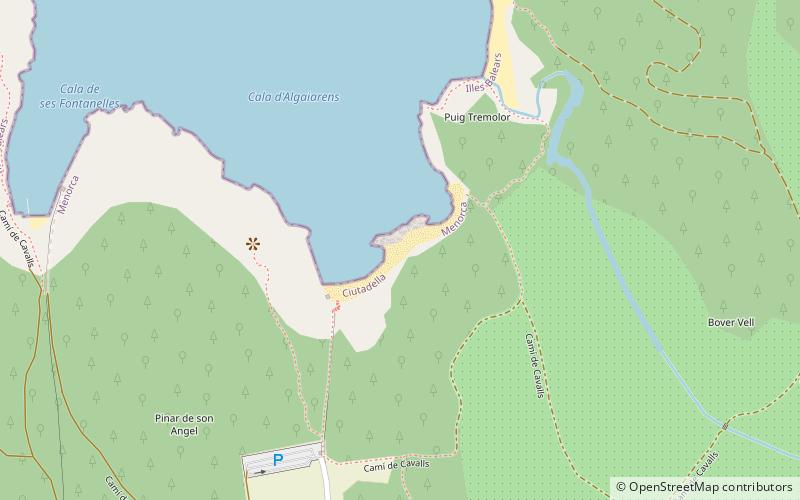 platja dalgaiarens ciutadella de menorca location map