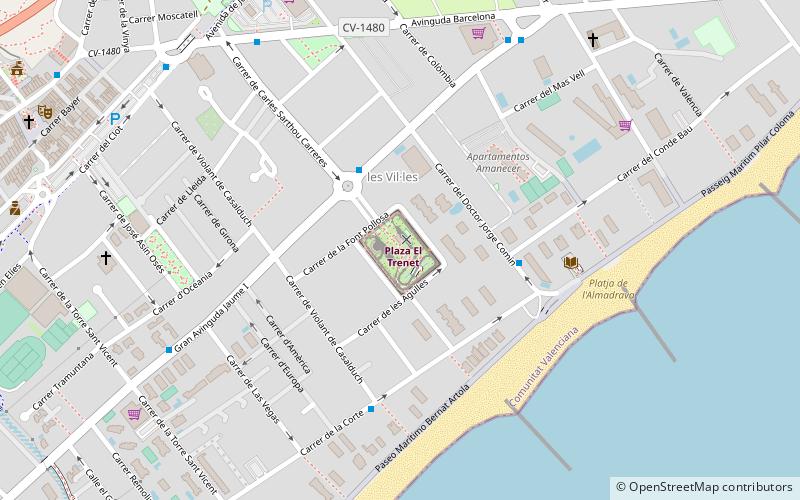 Plaza El Trenet location map