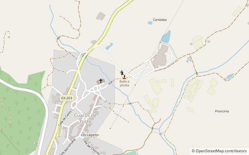 rollo o picota cuacos de yuste location map