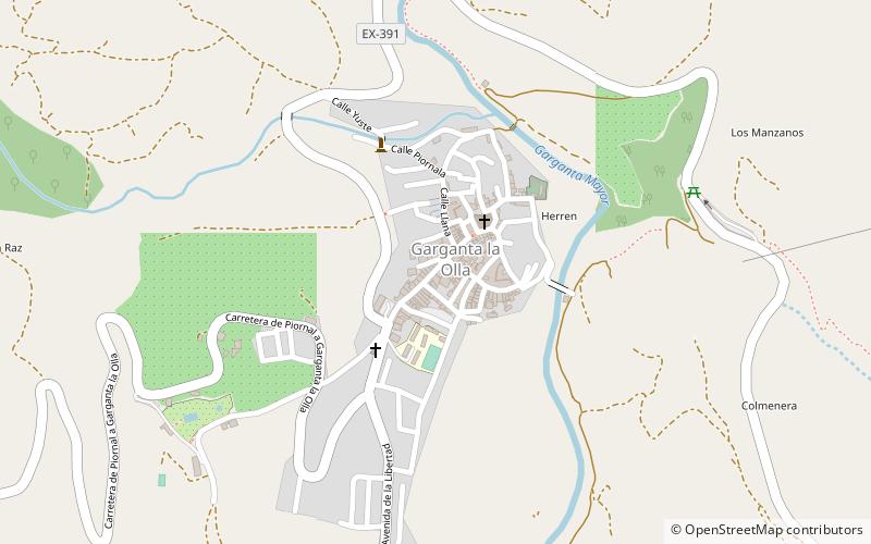 Garganta la Olla location map