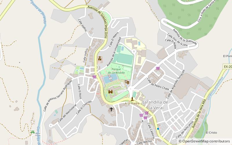 parque de la aliseda jarandilla de la vera location map