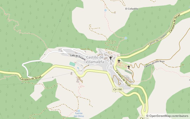 Castillo de Villamalefa location map