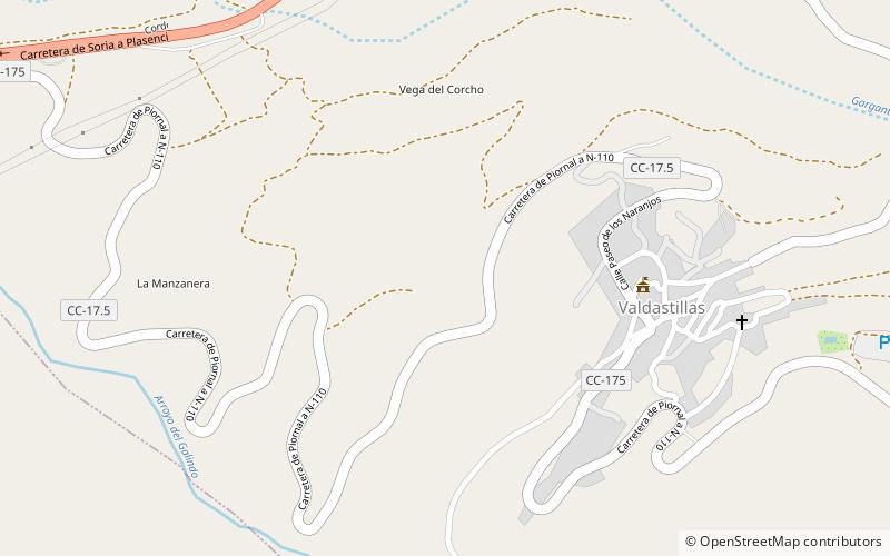 Valdastillas location map