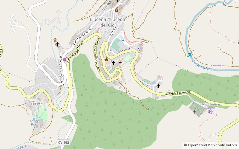 Lucena del Cid location map