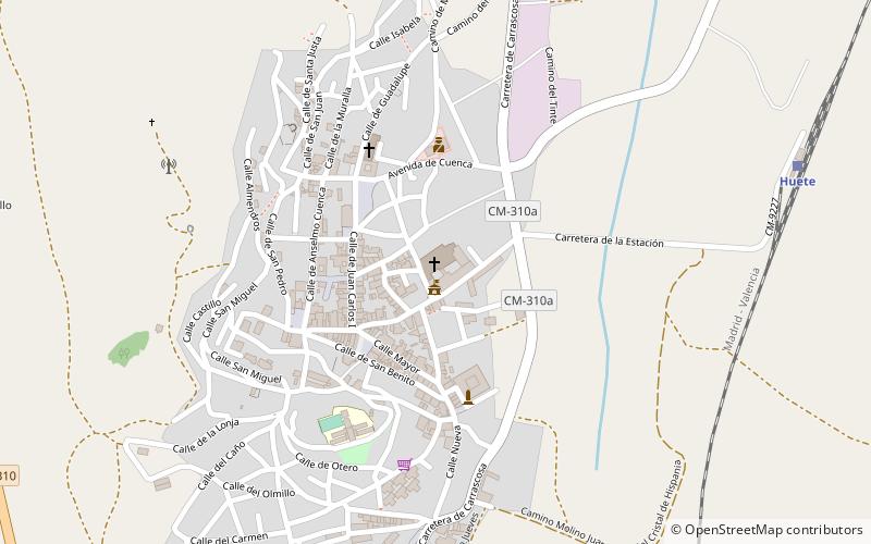 Huete location map