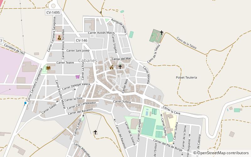 Cabanes location map