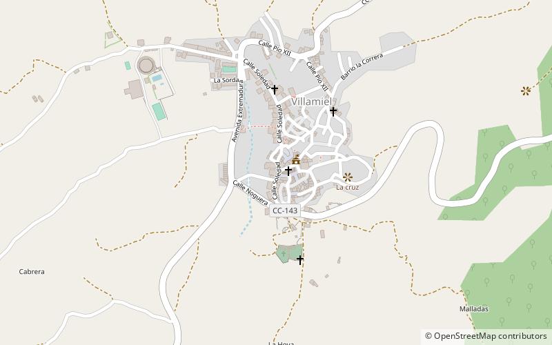 villamiel location map