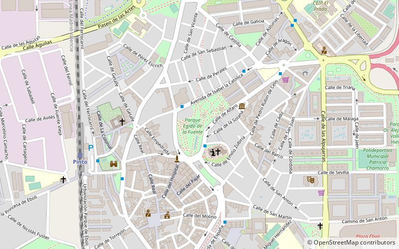 parque del egido pinto location map