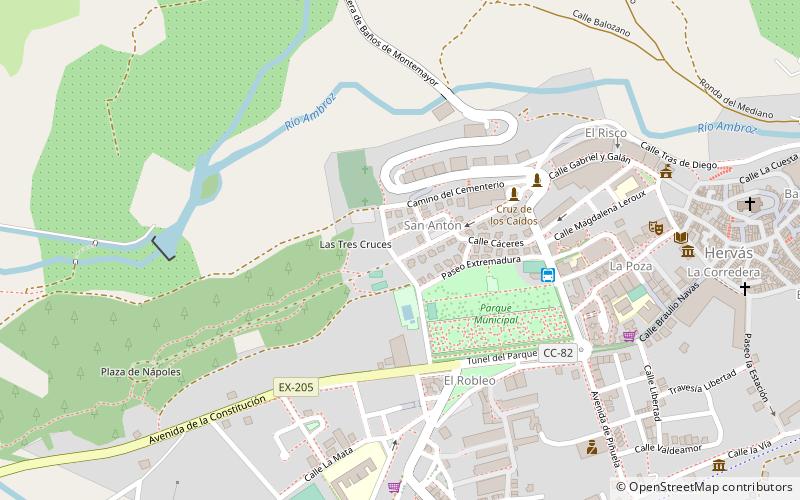 Ambroz Valley location map
