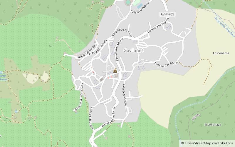 Gavilanes location map