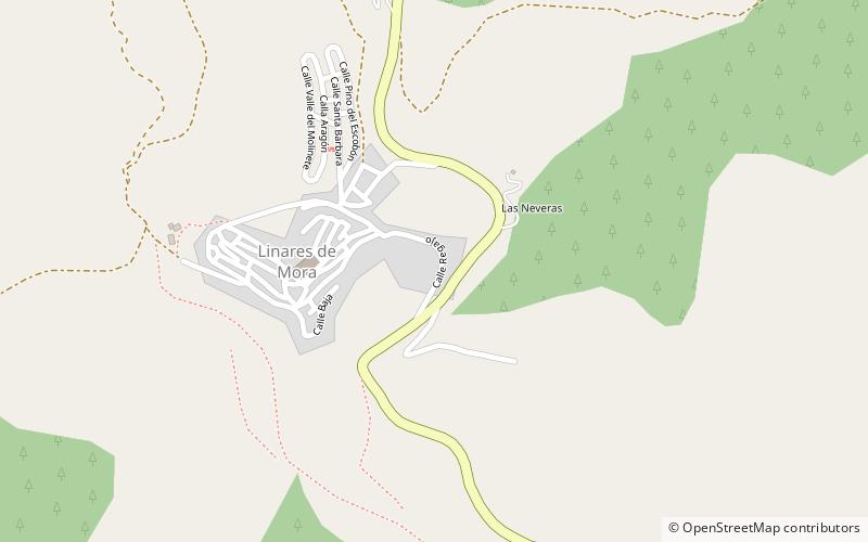 Linares de Mora location map