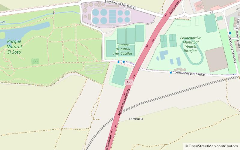 estadio el soto madryt location map