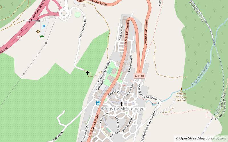 Balneario de Montemayor location map