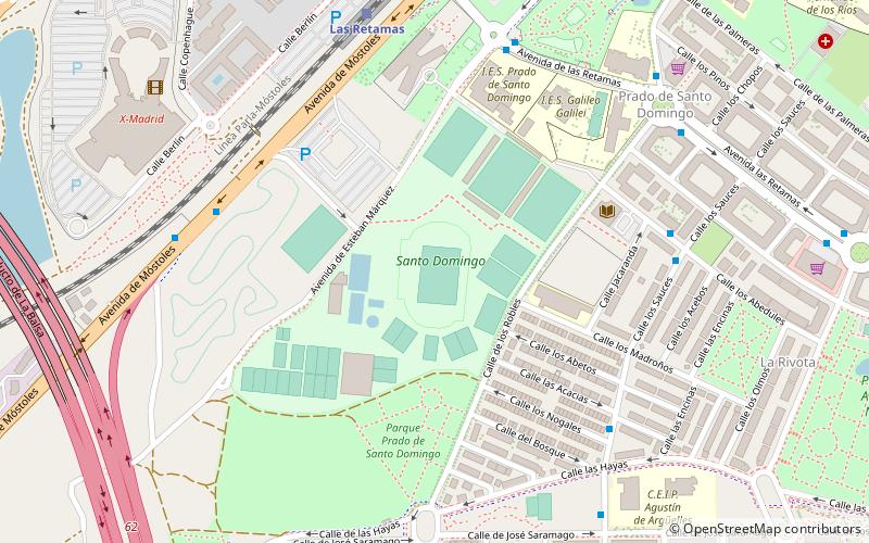 Estadio Santo Domingo location map