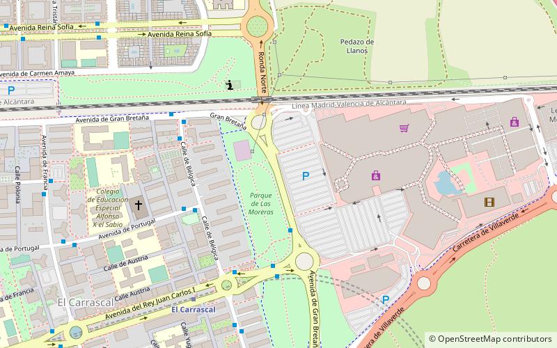 Parquesur location map