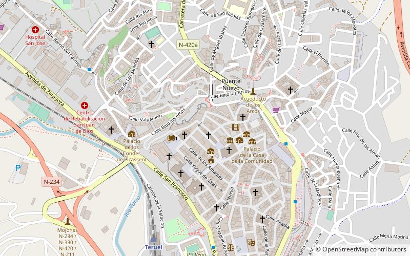 camino del cid teruel location map