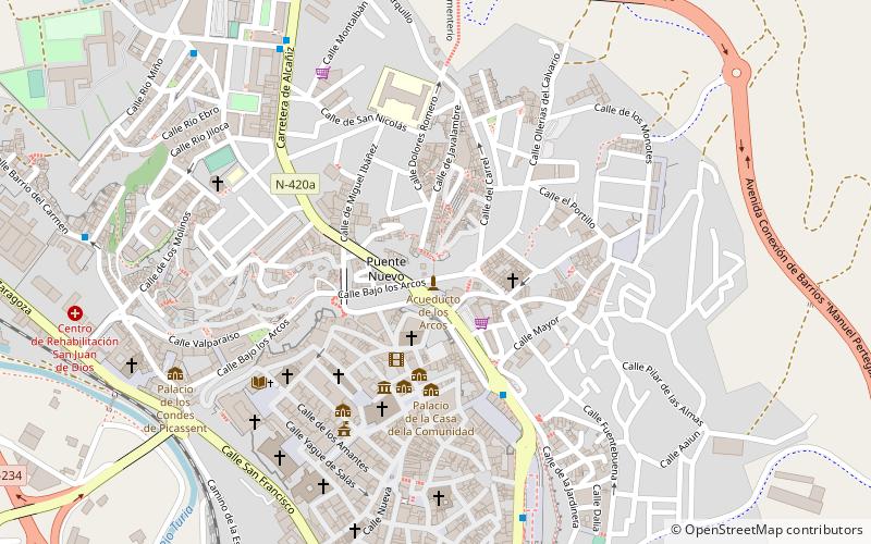 Acueducto Los Arcos location map