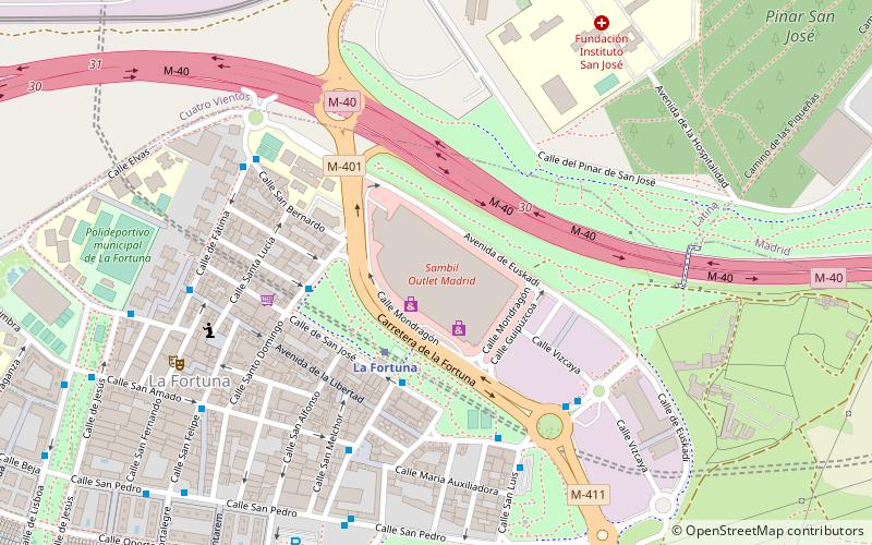 sambil outlet madrid location map