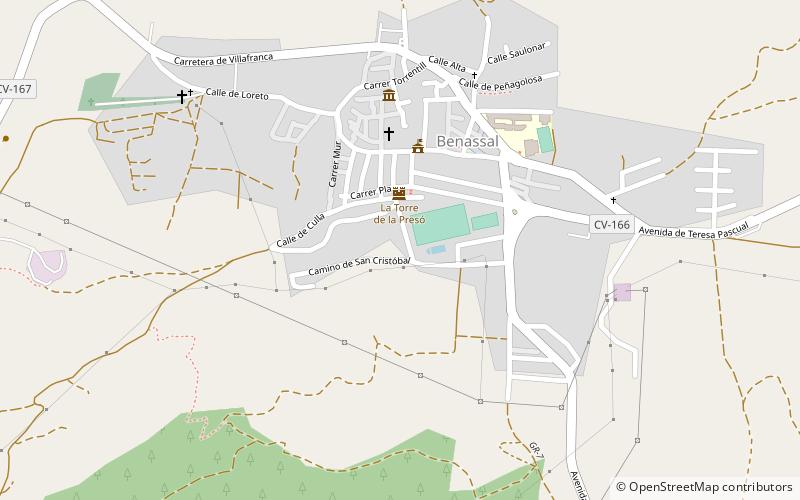 Benasal location map