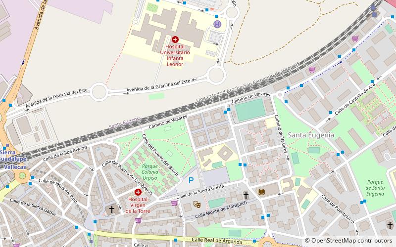 Vallecas location map