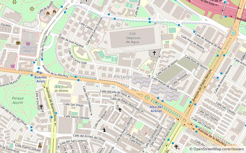 portazgo madrid location map