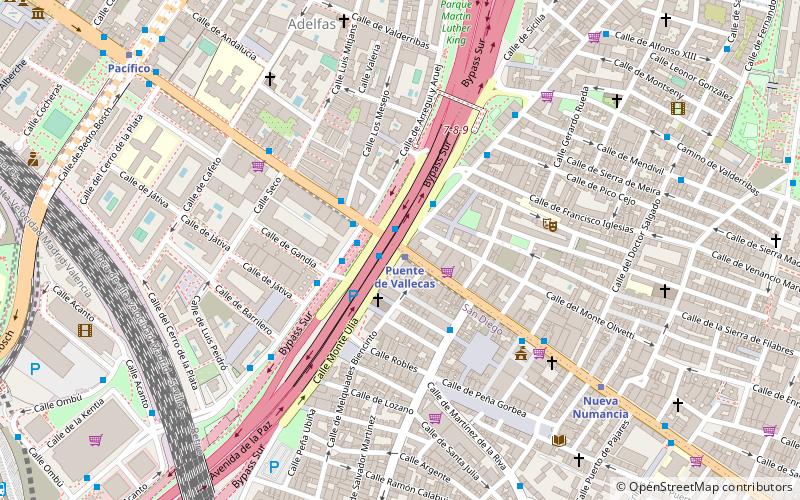 Puente de Vallecas location map