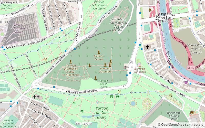 Saint Isidore Cemetery location map