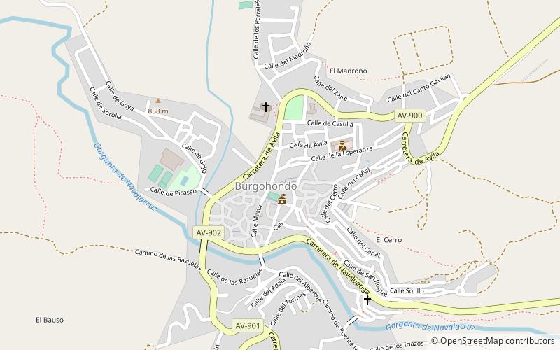 Burgohondo location map