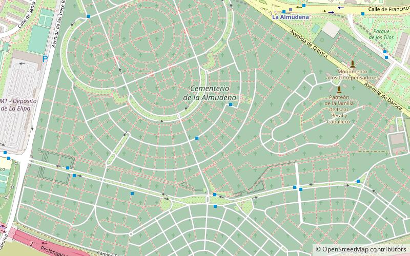 Cmentarz Almudena location map