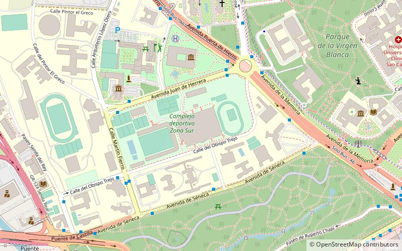 Stade national complutense location map