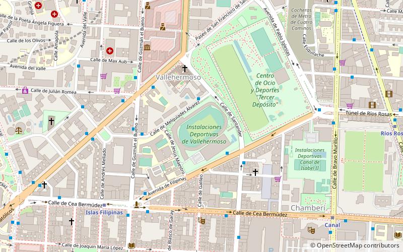 Estadio Vallehermoso location map