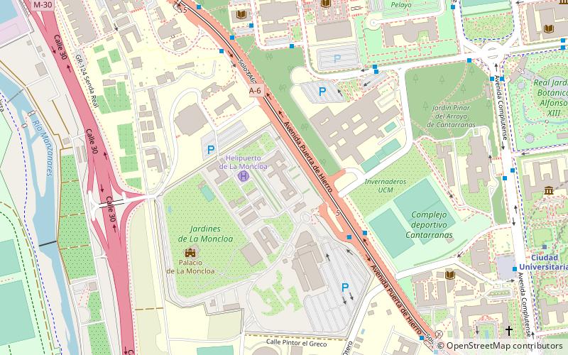 Moncloa-Palast location map