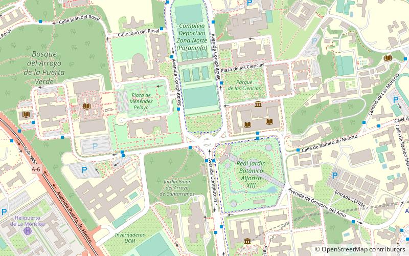 complutense university of madrid location map
