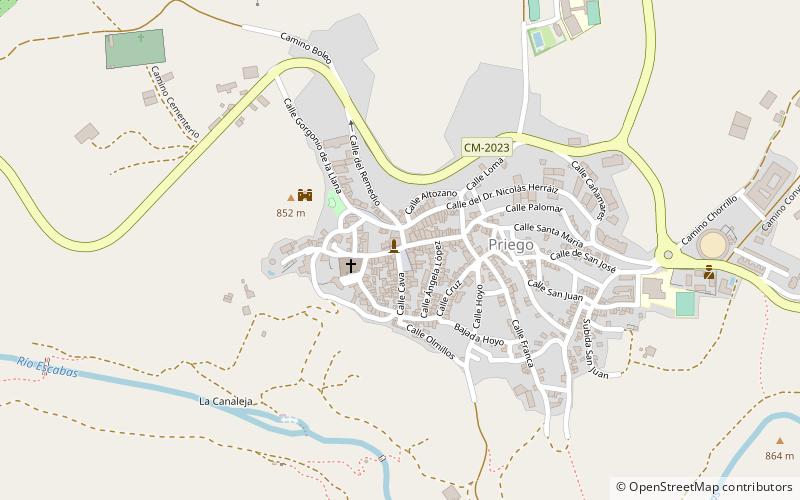 Priego location map
