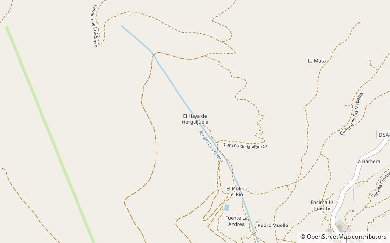 haya de herguijuela location map