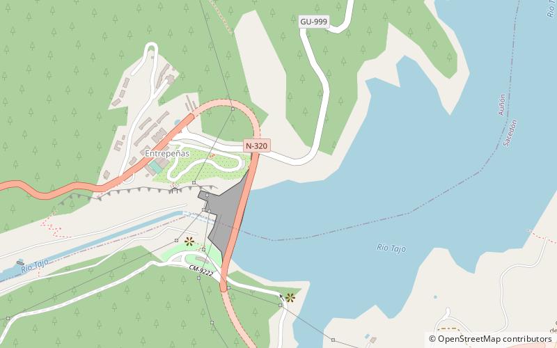 Entrepeñas Reservoir location map