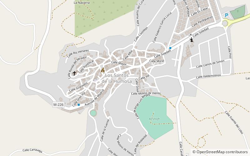 Los Santos de la Humosa location map