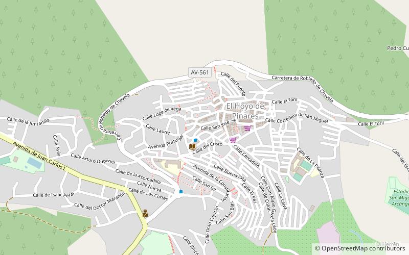 El Hoyo de Pinares location map