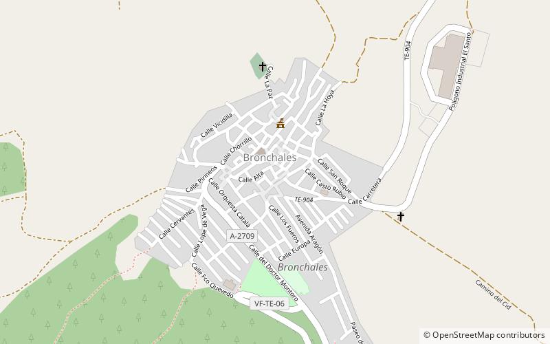 Bronchales location map