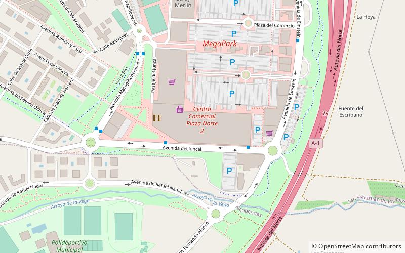 centro comercial plaza norte 2 san sebastian de los reyes location map