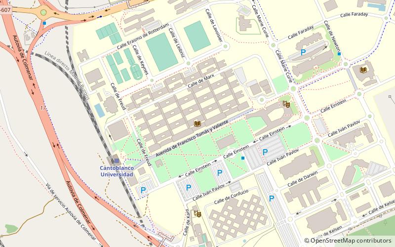Université autonome de Madrid location map
