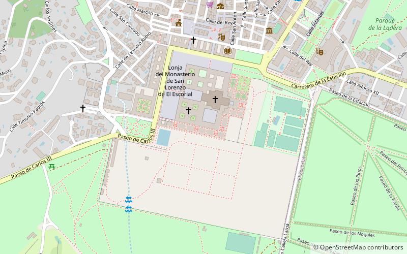 jardin de los frailes san lorenzo de el escorial location map
