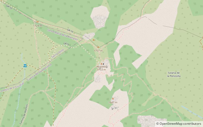 Mount Abantos location map