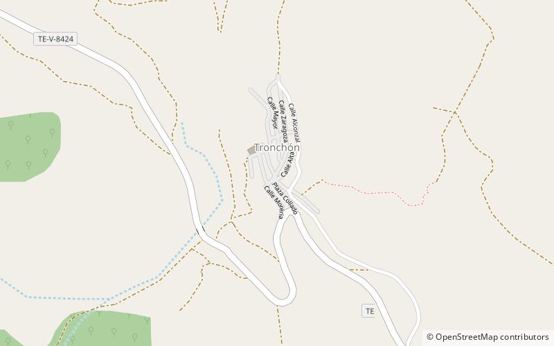 Tronchón location map
