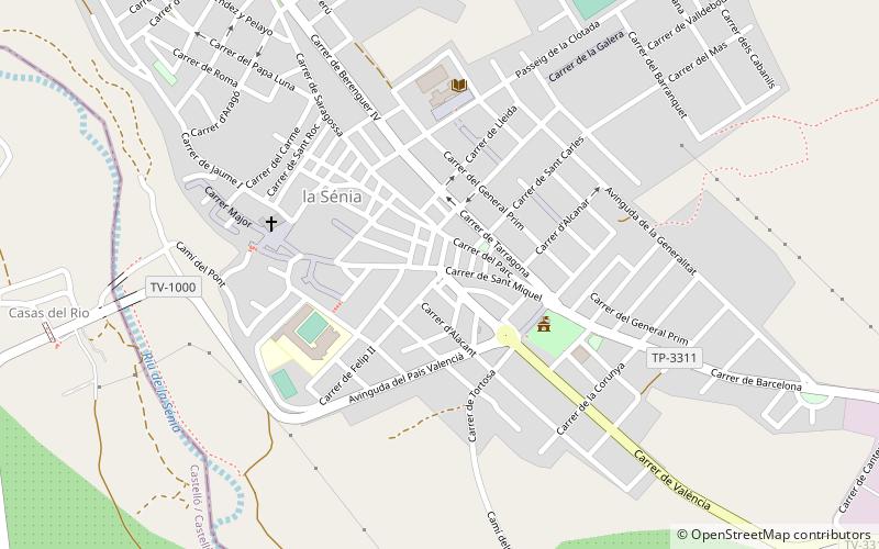 cenia location map