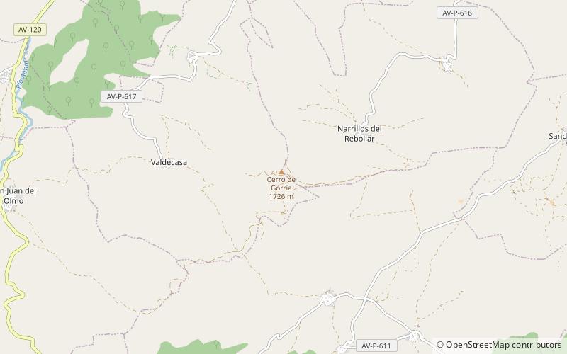 Sierra de Ávila location map