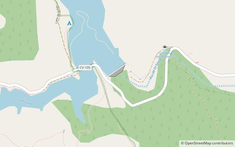 Ulldecona Dam location map